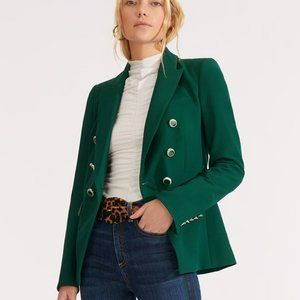 Veronica Beard Miller Dickey Green Jacket Blazer Size 14